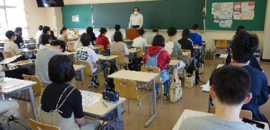 3年生の終了式の様子です