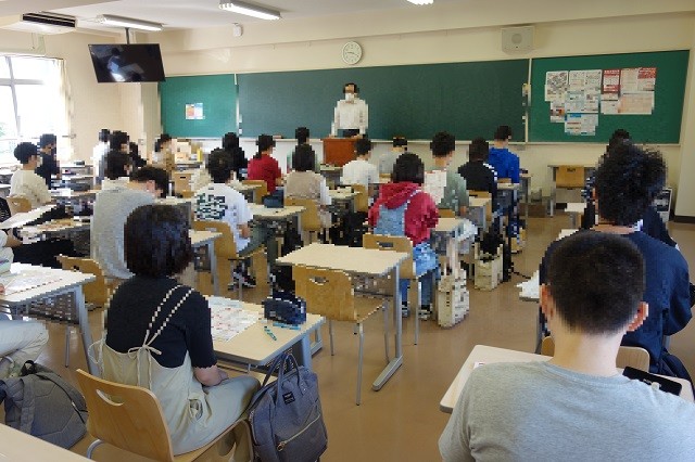 3年生の終了式の様子です